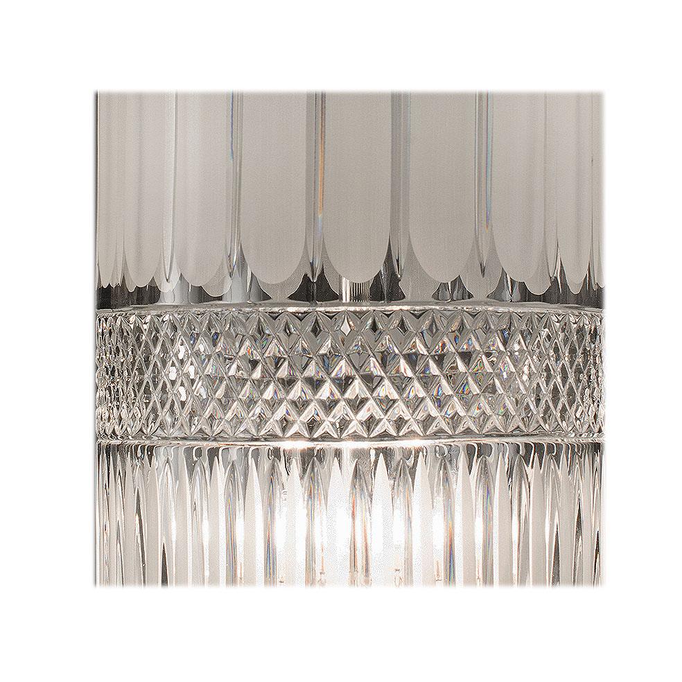 Luigi XVI 21° secolo, Lanterna grande con led,  Scolpito a mano  Cristallo e Argento Bronzo in vendita