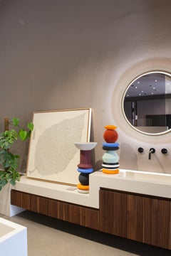 Totem in bioplastica del 21° secolo Torri Spontanee Scultura realizzata in 3D, Italia