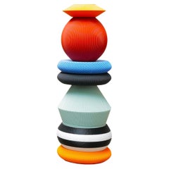 21st Century Bio Plastic Totem Torri Spontanee Sculpture 3D Crafted, Italy