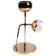 21st Century Black Widow II Table Lamp Brass Glass by Creativemary