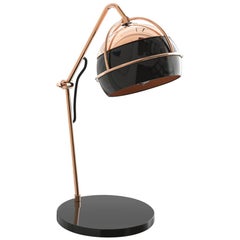 Schwarze Witwe-Tischlampe aus Messingglas von Creativemary, 21. Jahrhundert