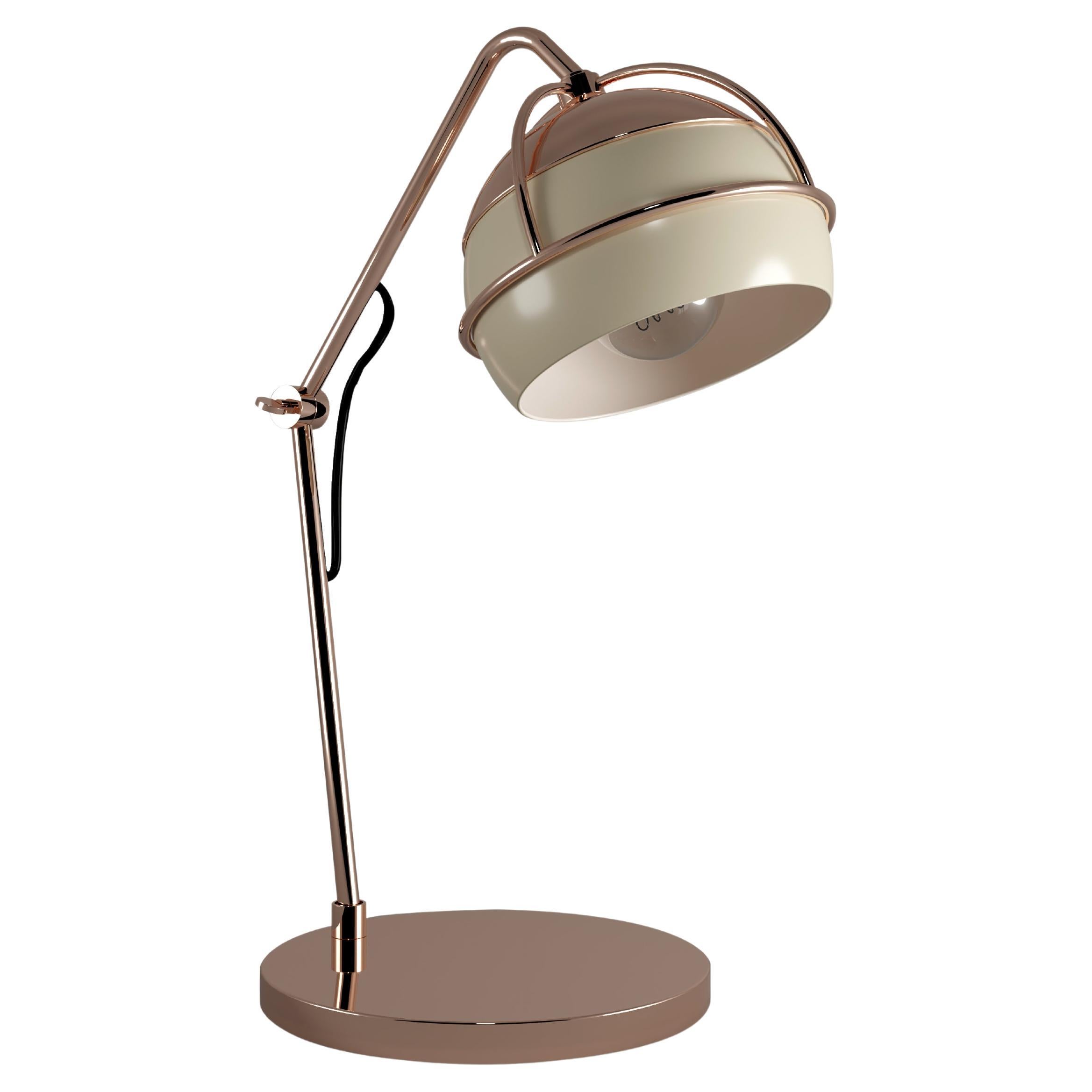 Lampada da tavolo Black Widow del XXI secolo in ottone e vetro Made in Portugal di Creativemary
