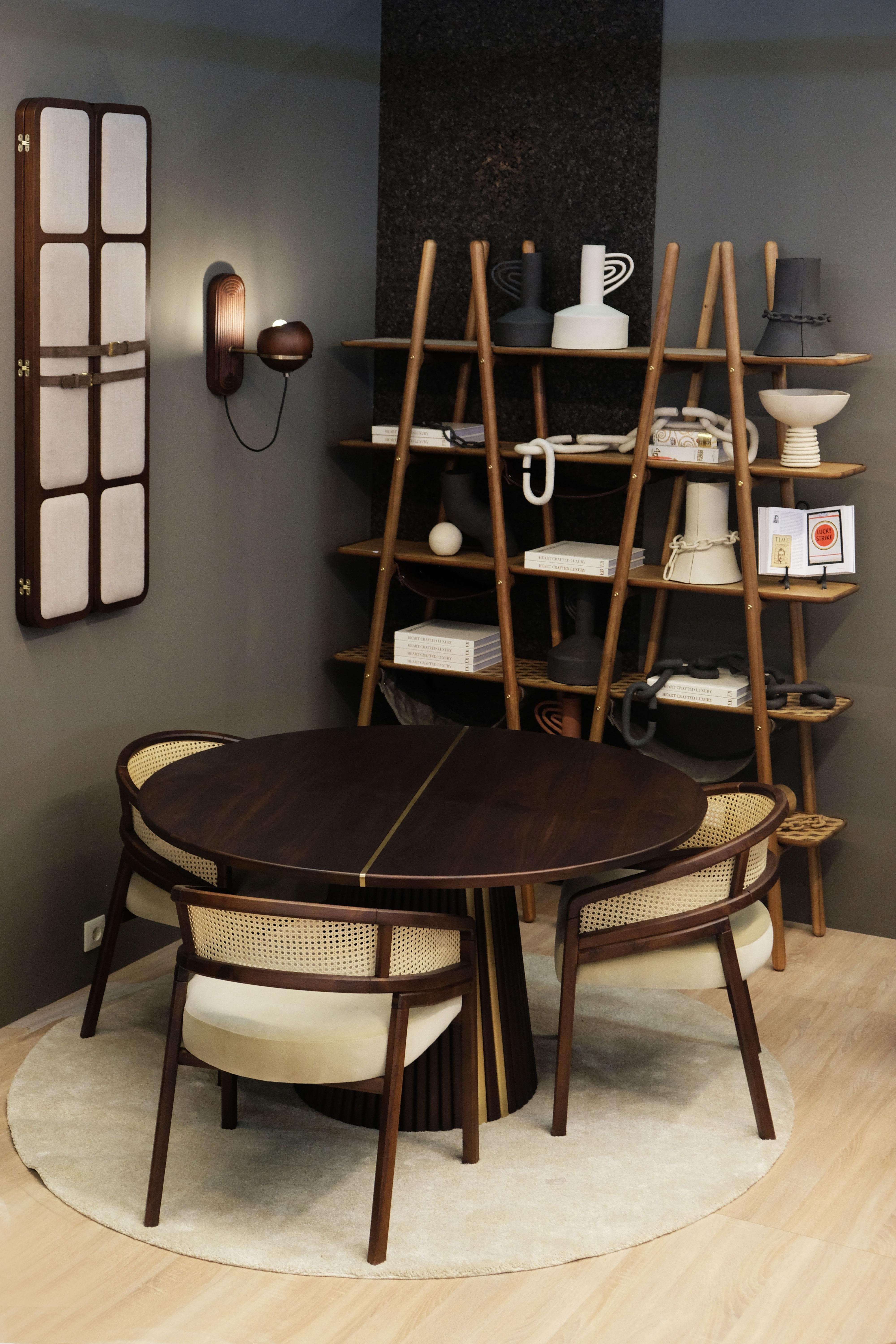 21st Century Blake Bookcase Wood Made In Portugal by Wood Tailors In New Condition For Sale In RIO TINTO, PT