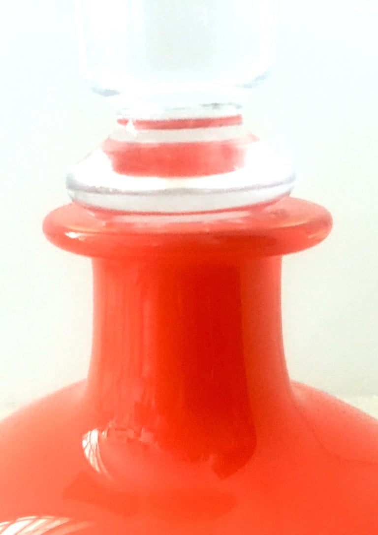 21st Century Blown Art Glass Liquor "Lab" Decanter and Stopper at 1stDibs