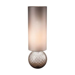 Lampe de bureau en verre souffl Balloton du 21e sicle en gris de Venini