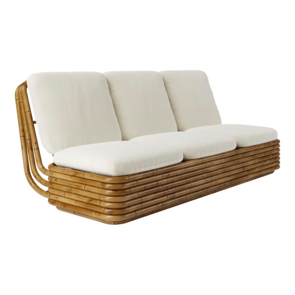 Italian 21st Century Bohemian 72 Collection Rattan Sofa Designed by Gabriella Crespi