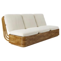 21st Century Bohemian 72 Collection Rattan Sofa Designed by Gabriella Crespi