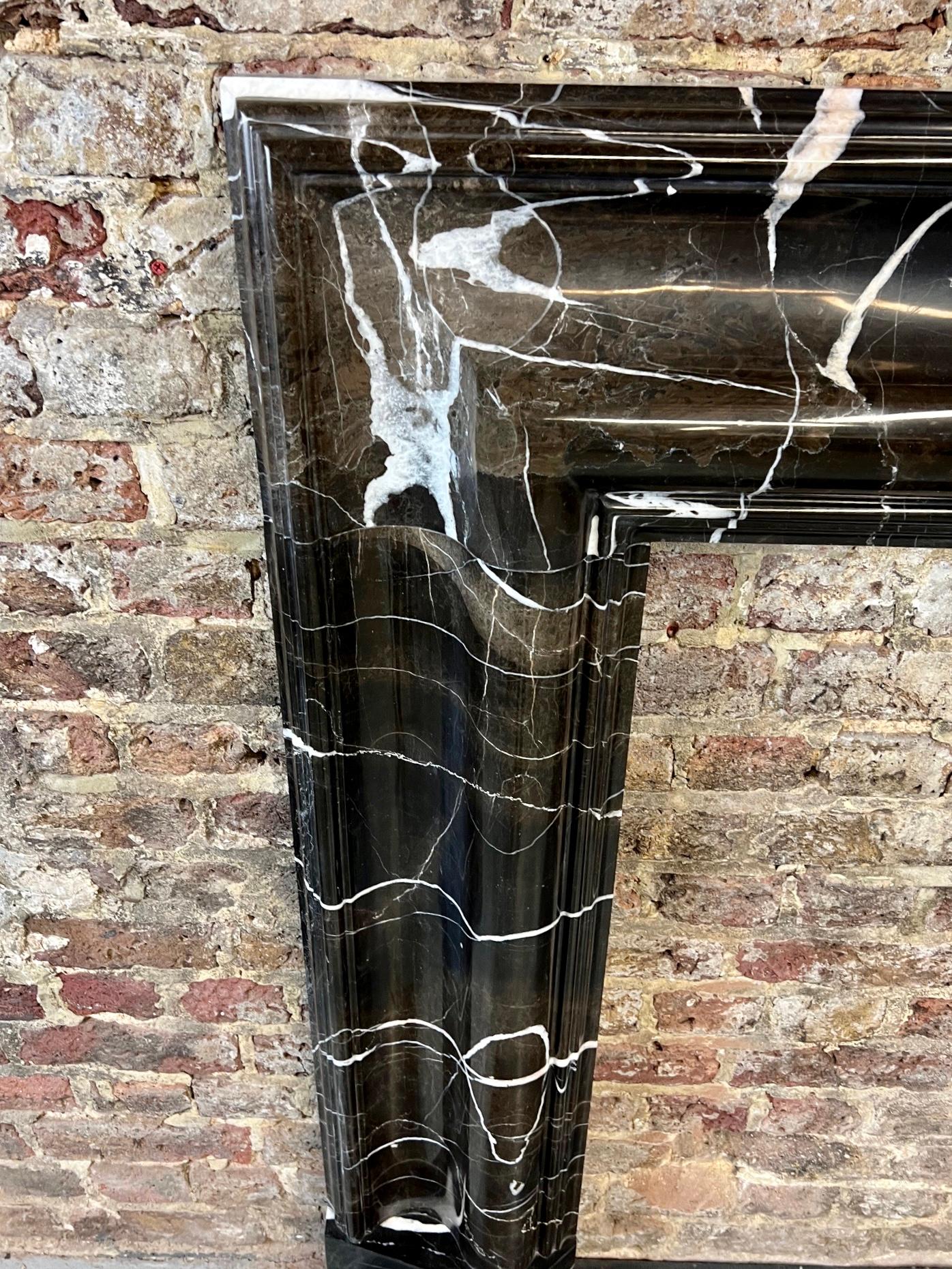 21st Century Bolection Marble Fireplace Surround 6