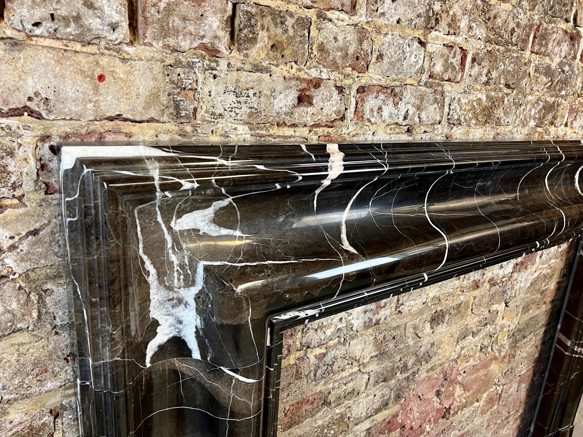Georgian 21st Century Bolection Marble Fireplace Surround