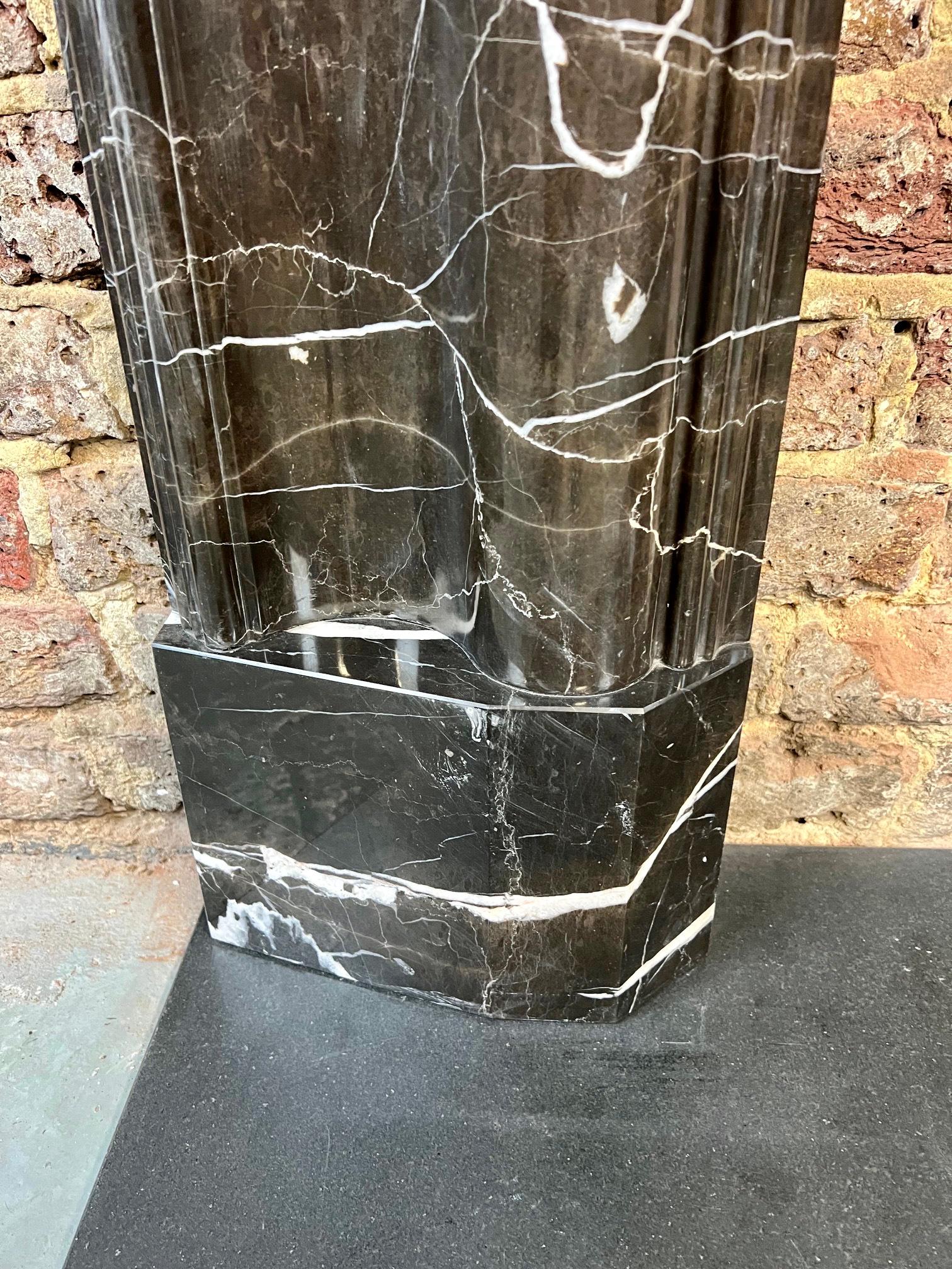 21st Century Bolection Marble Fireplace Surround In Excellent Condition In London, GB