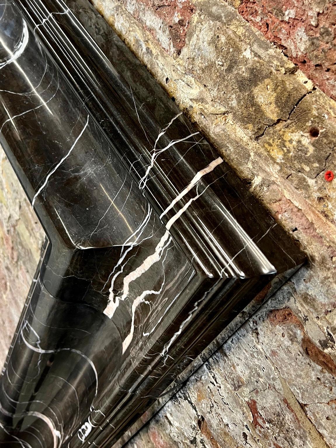 21st Century Bolection Marble Fireplace Surround 1