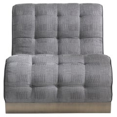 Fauteuil Bonnie_2 21st Century en tissu et cuir par Gianfranco Ferré Home