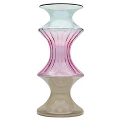 21st Century Borosilcate Glass Vase MADAME, Handcrafted, Kanz Architetti