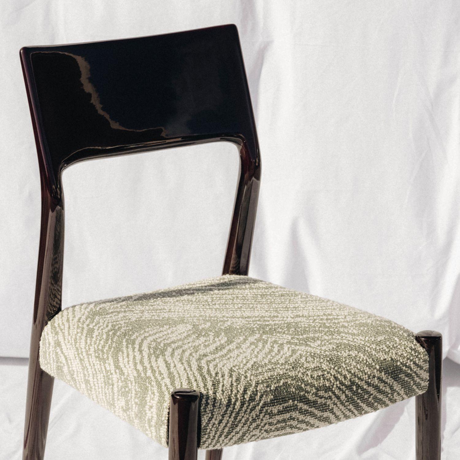 Mid-Century Modern 21st Century Bossa Chair, in Mahogany Wood, Handcrafted in Portugal by Duistt For Sale