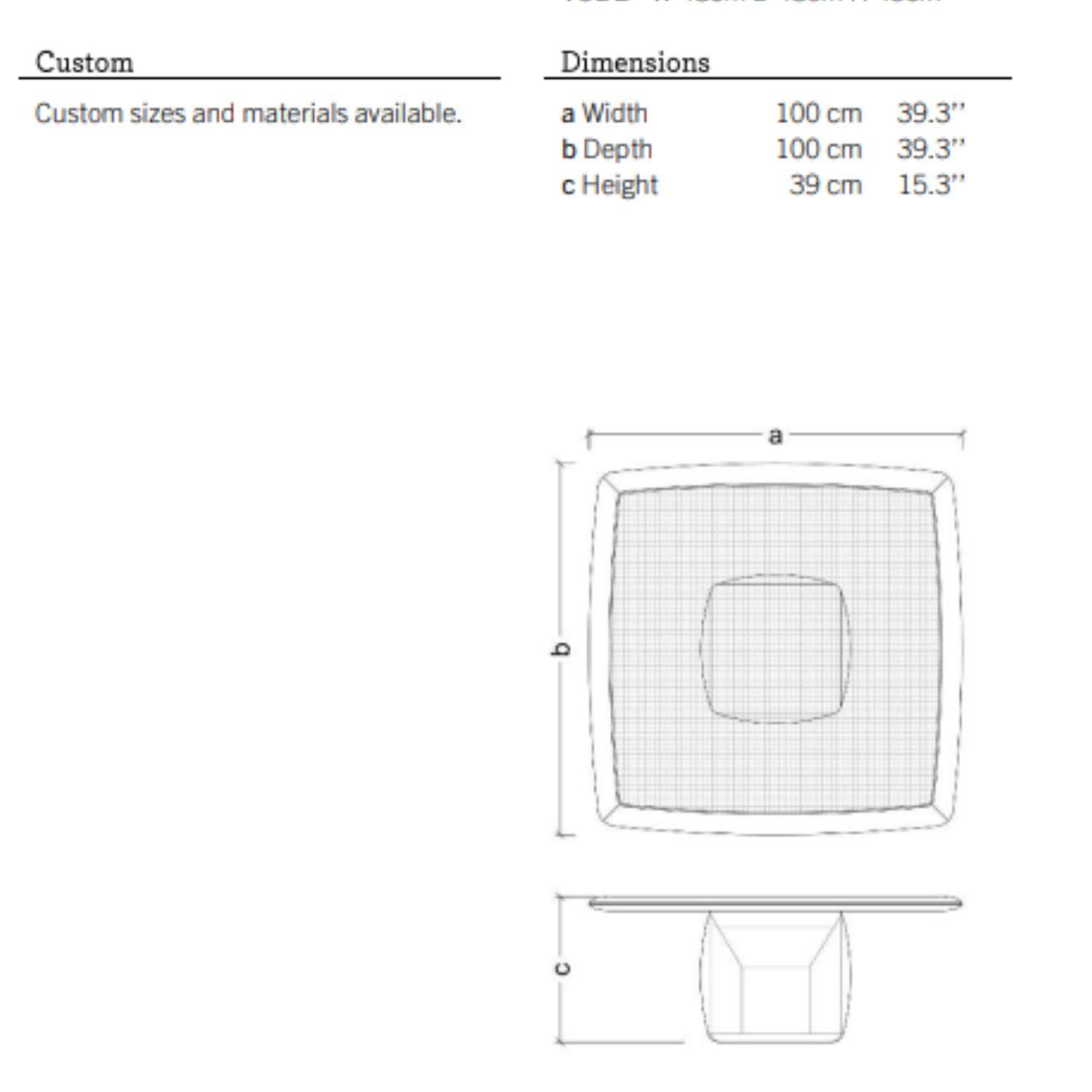 Portugais 21st Century Bossa Square Coffee Table, Natural Oak, by Duistt en vente