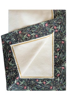 21st Century "Botticelli" Cashmere and Silk White Plaid with Printed Silk Edging