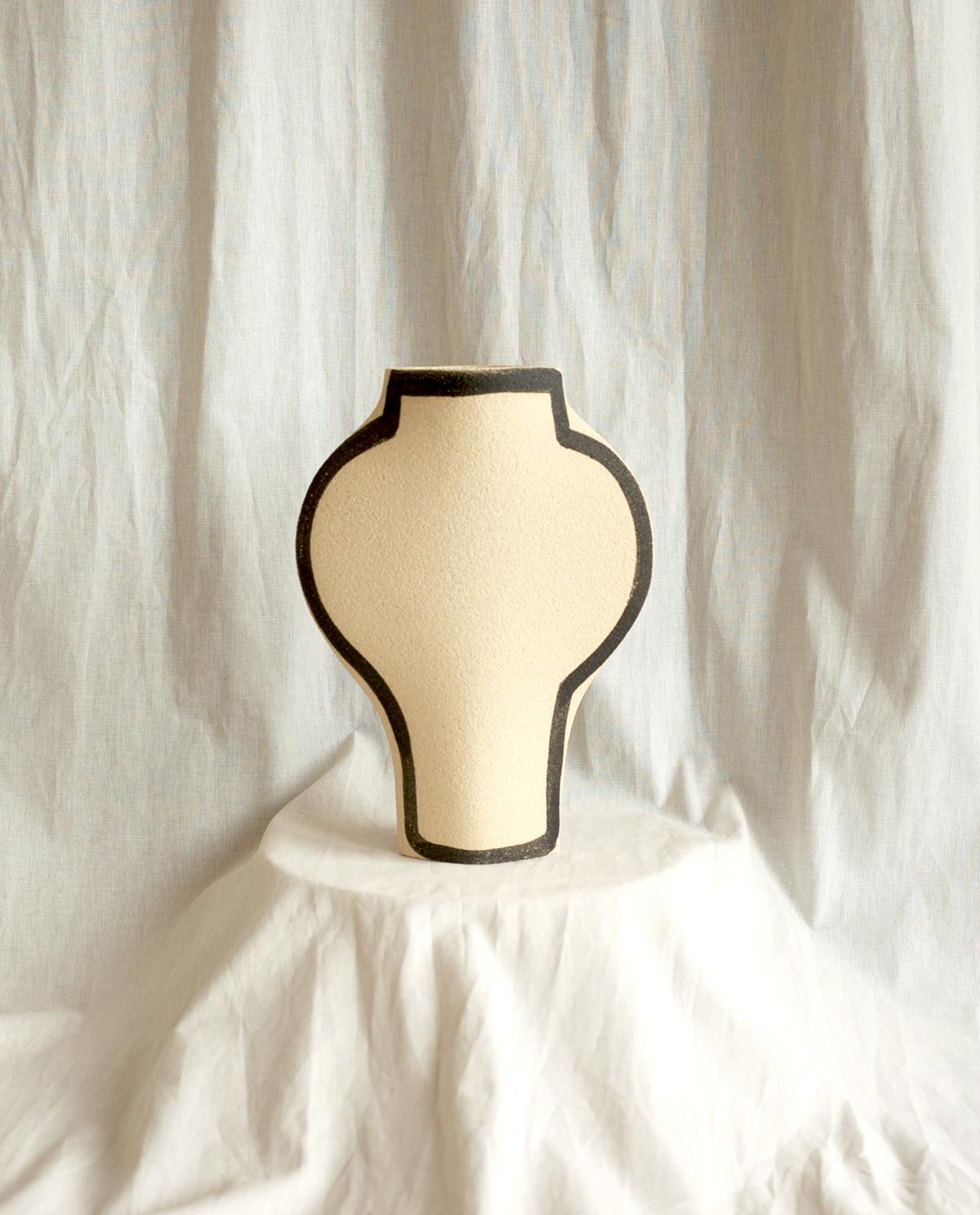 European 21st Century ‘Braided Dal’, in White Ceramic, Hand-Crafted in France For Sale
