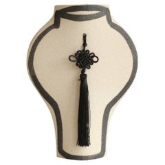 21st Century ‘Braided Dal’, in White Ceramic, Hand-Crafted in France
