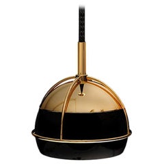 21st Century Brass Black Widow Pendant Lamp