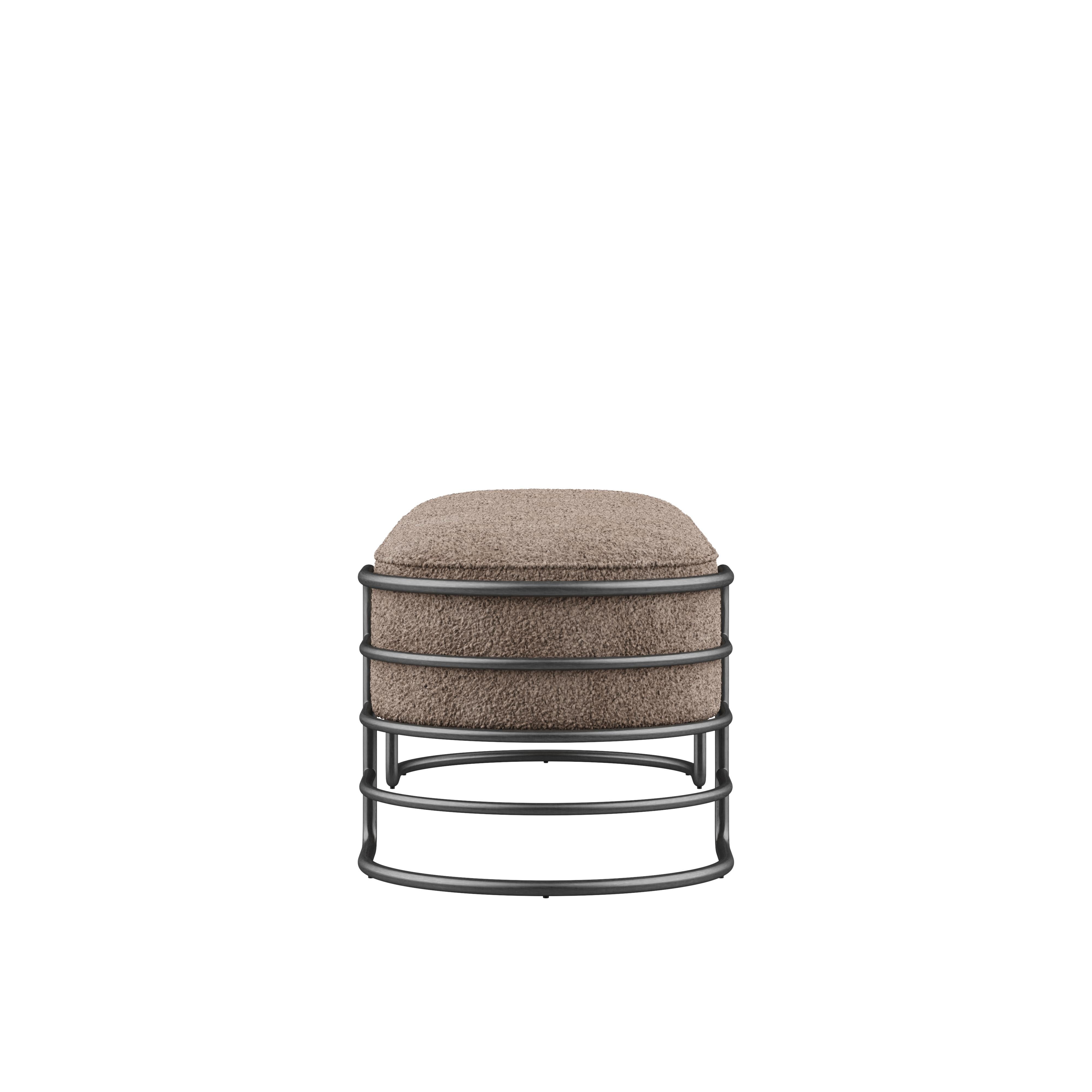 Banc Eero du 21ème siècle en laiton et velours côtelé Neuf - En vente à RIO TINTO, PT