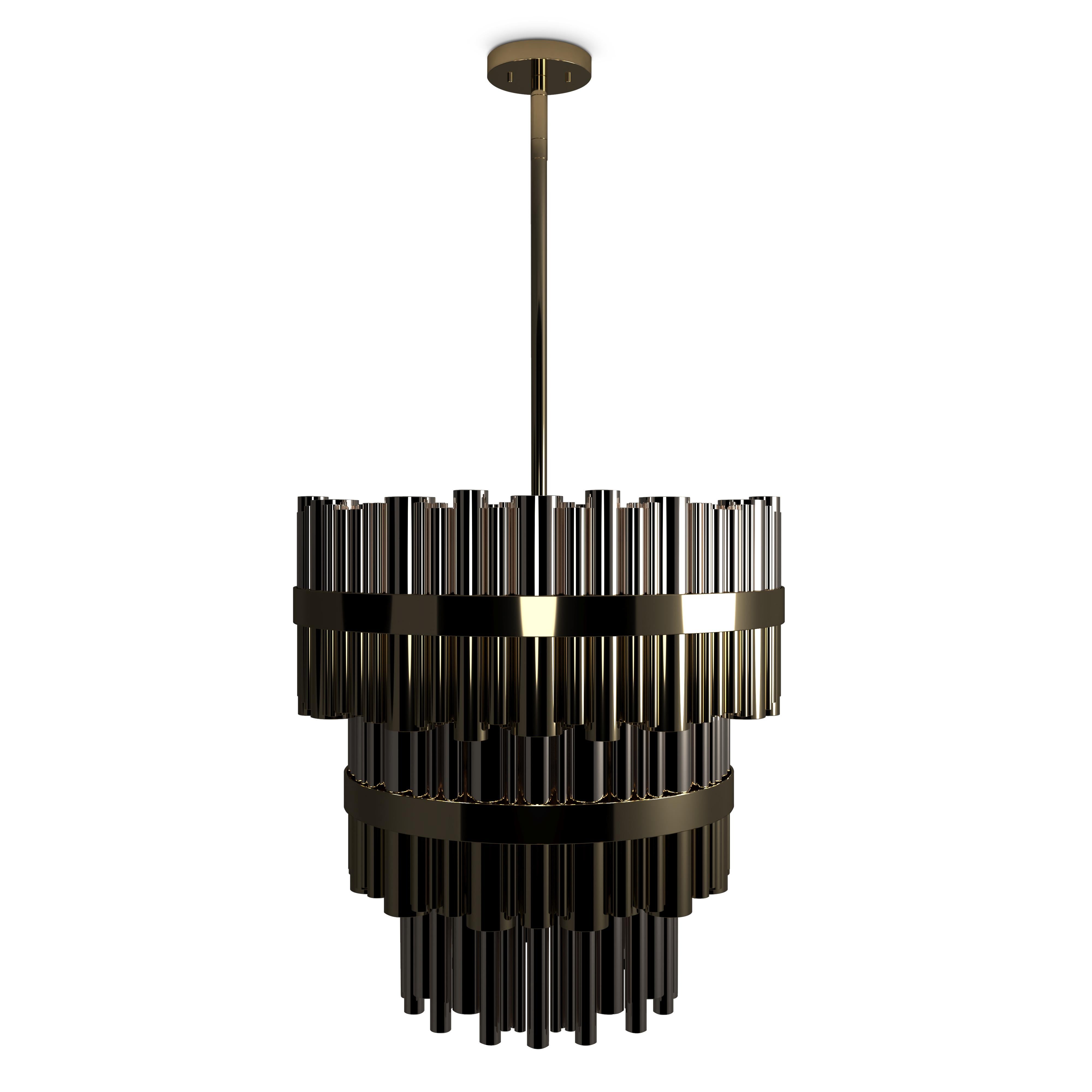Portuguese 21st Century Brass Granville Chandelier by Creativemary For Sale