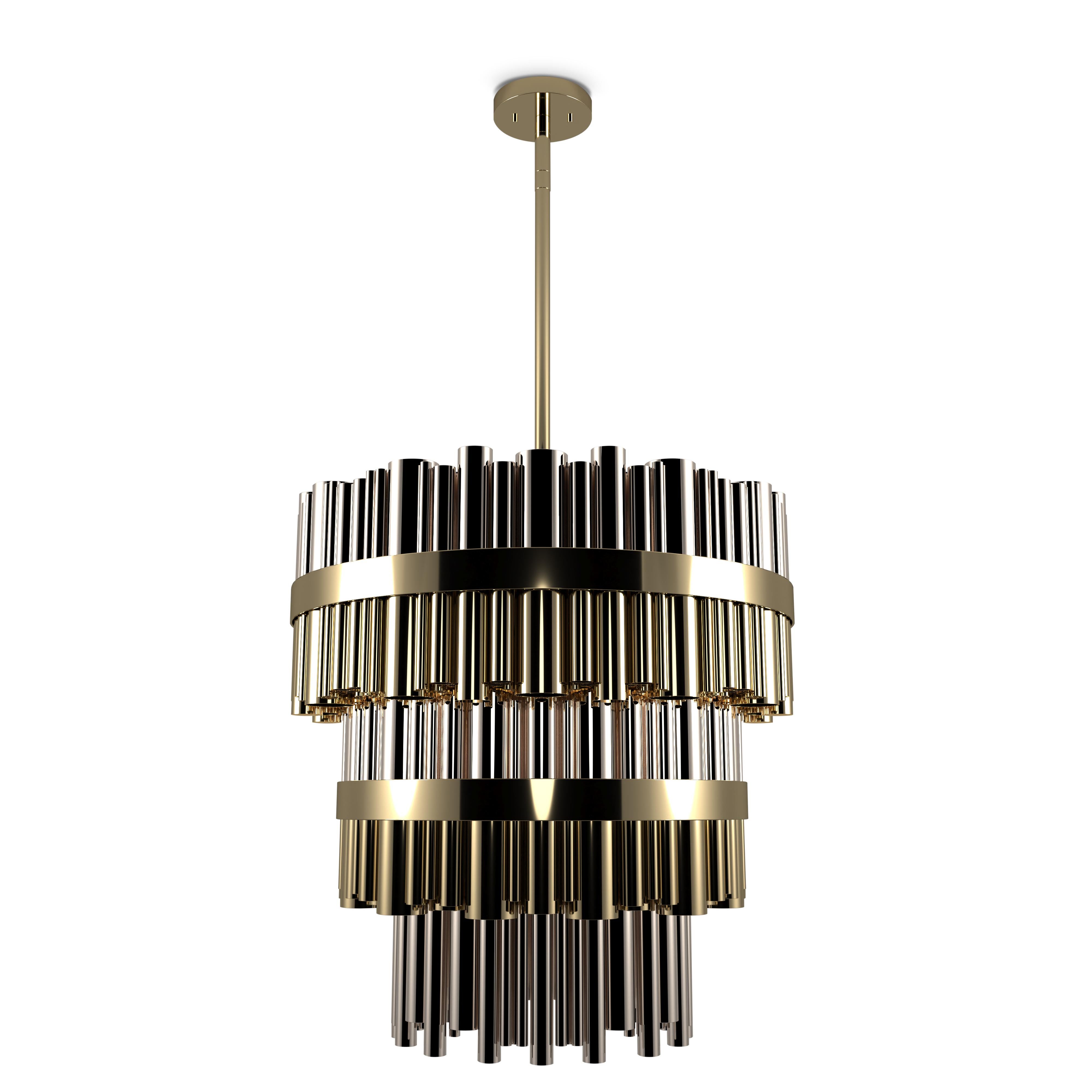 21st Century Brass Granville Chandelier by Creativemary In New Condition For Sale In RIO TINTO, PT