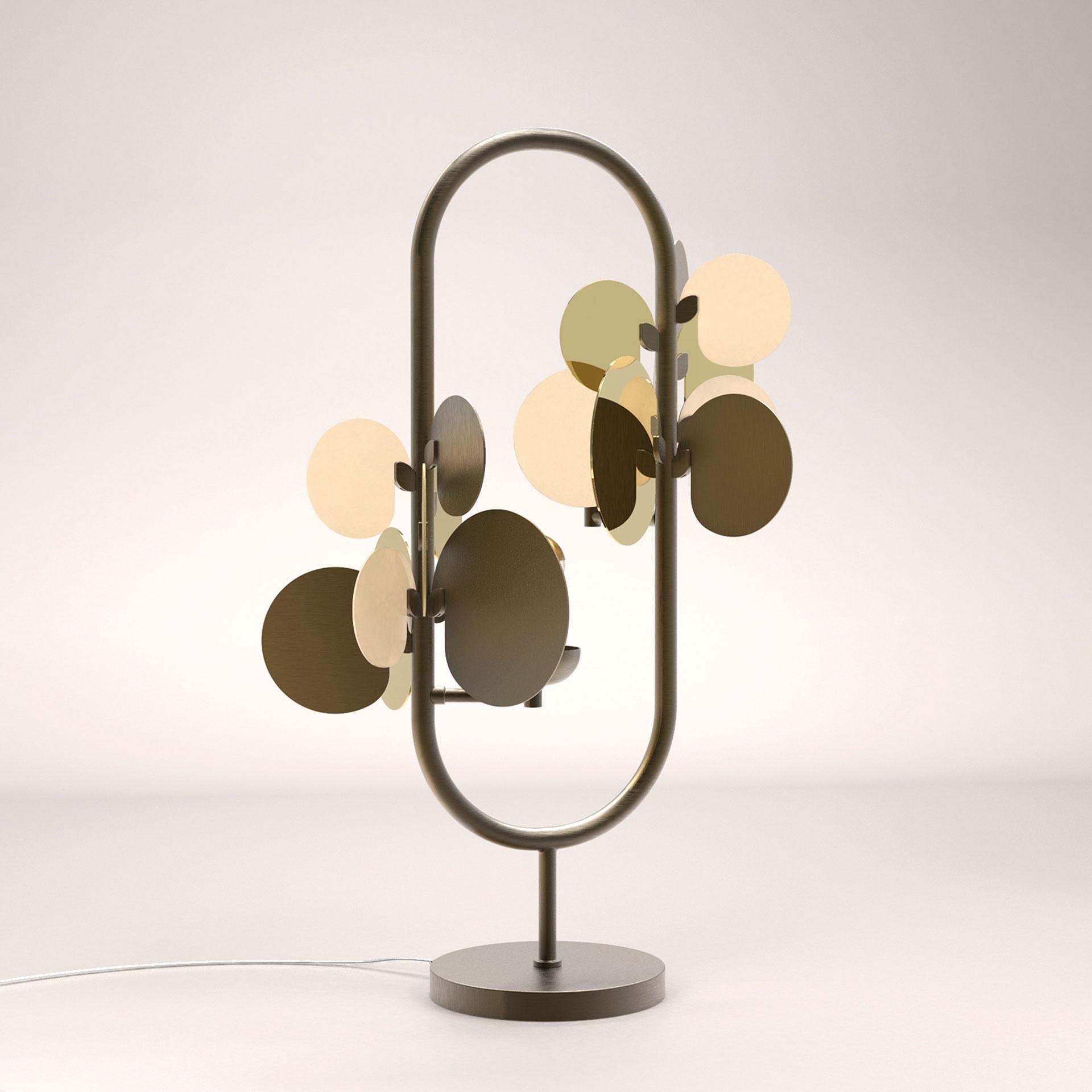 Contemporary 21st Century Brass Hera Table Lamp For Sale