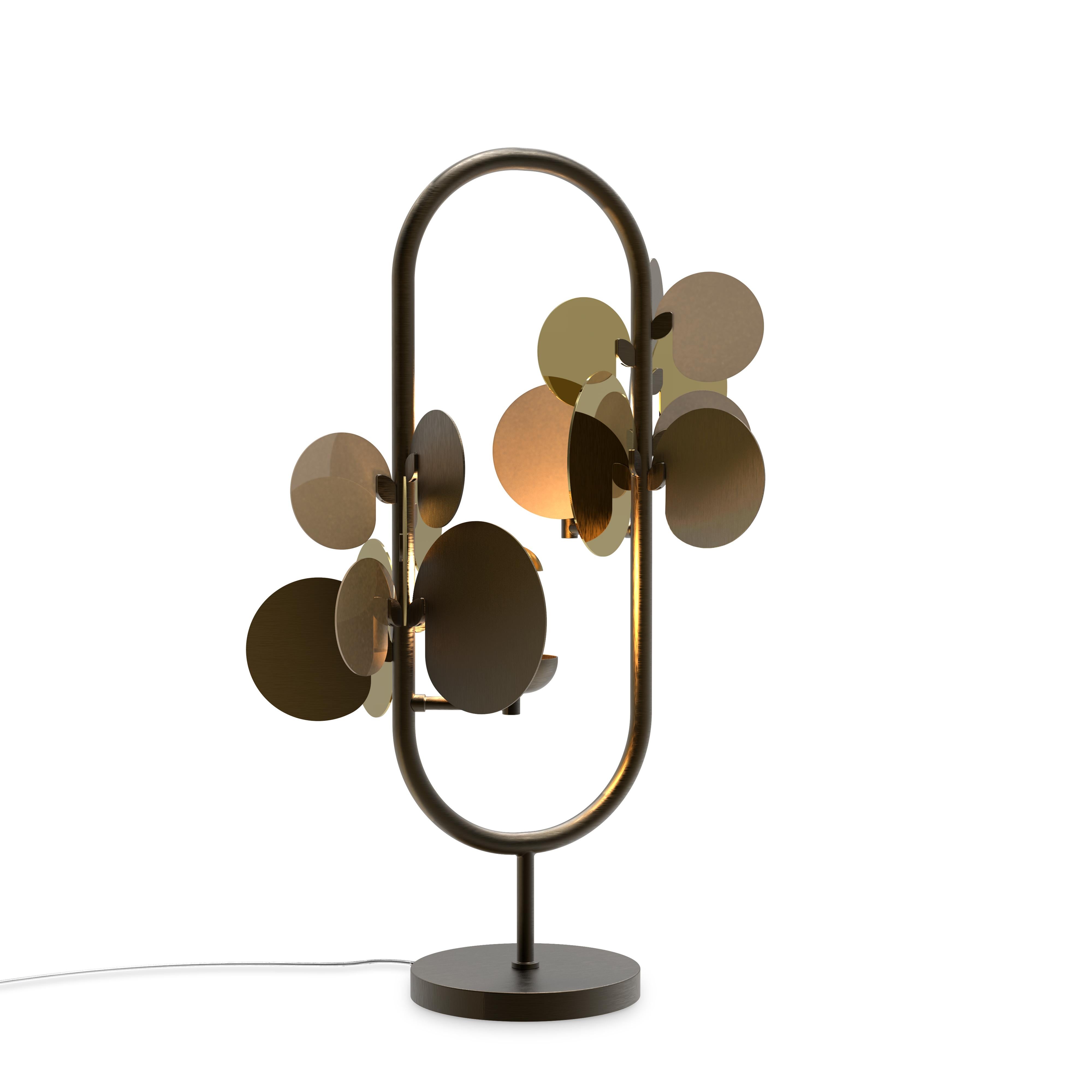 Lampe de table Hera en laiton du 21e siècle en vente 1