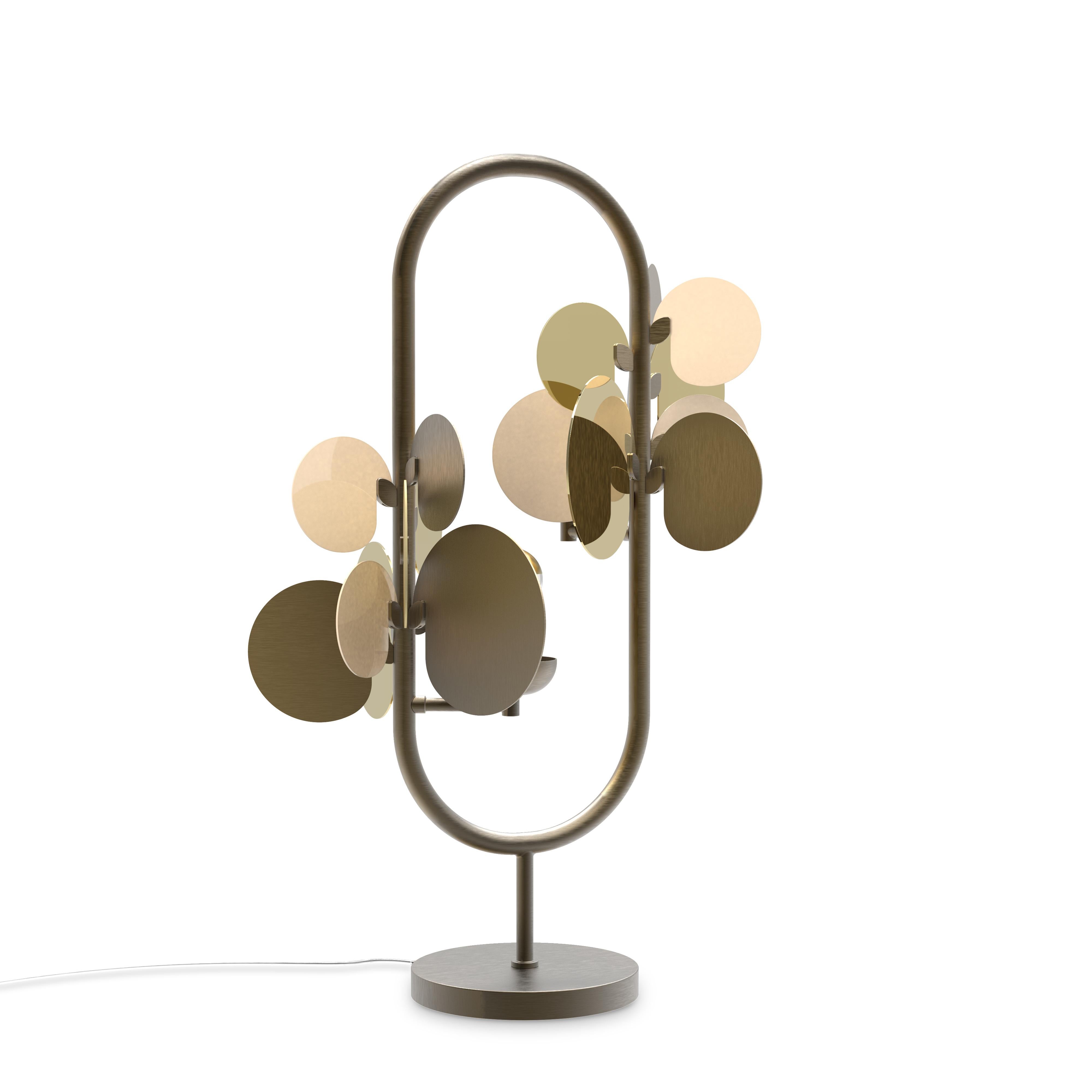 Lampe de table Hera en laiton du 21e siècle en vente 2