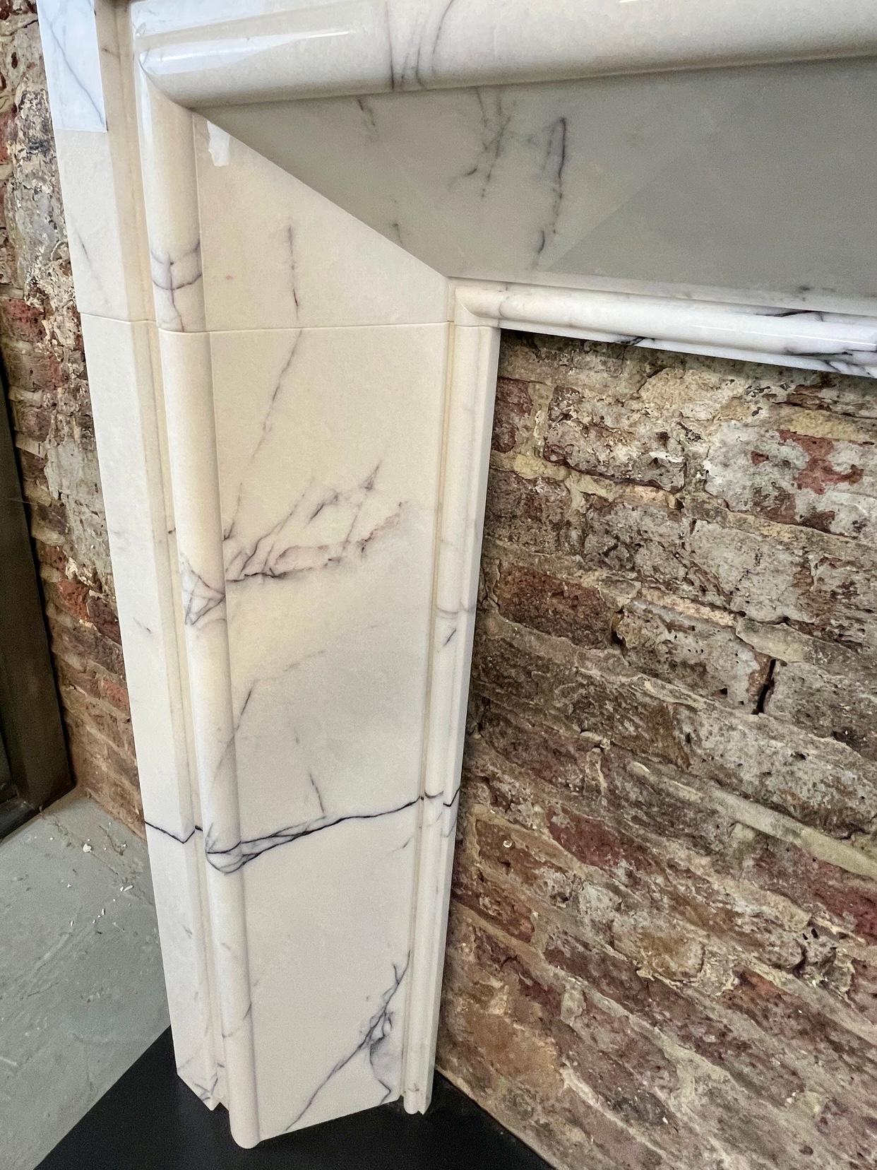 21st Century Breccia Marble Fireplace Surround 7
