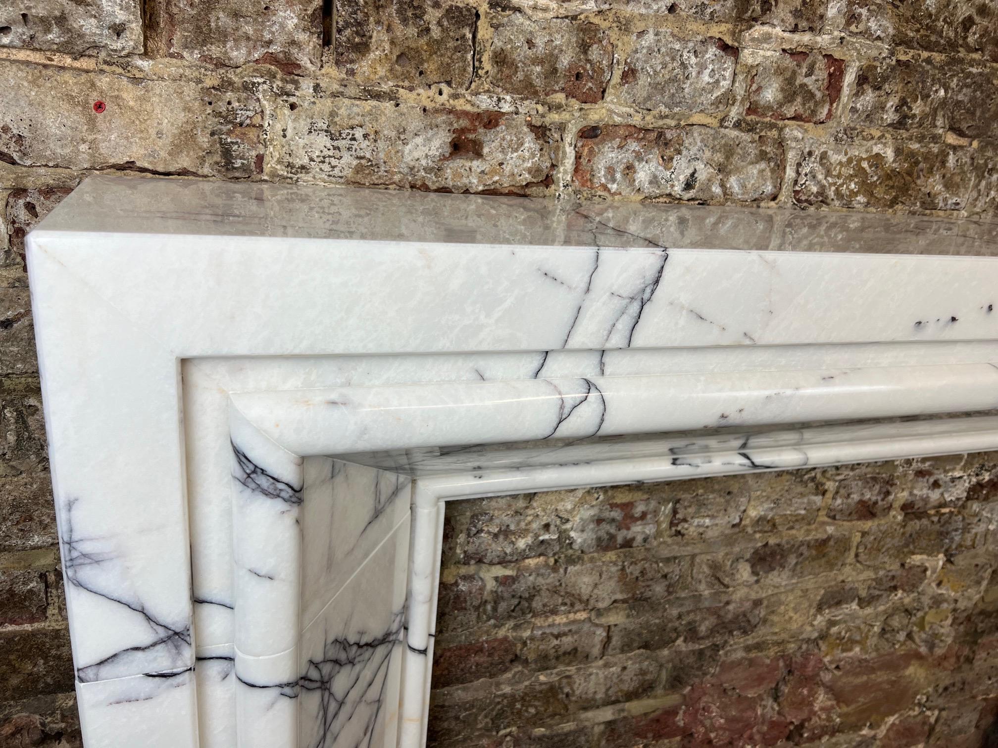 21st Century Breccia Marble Fireplace Surround 8