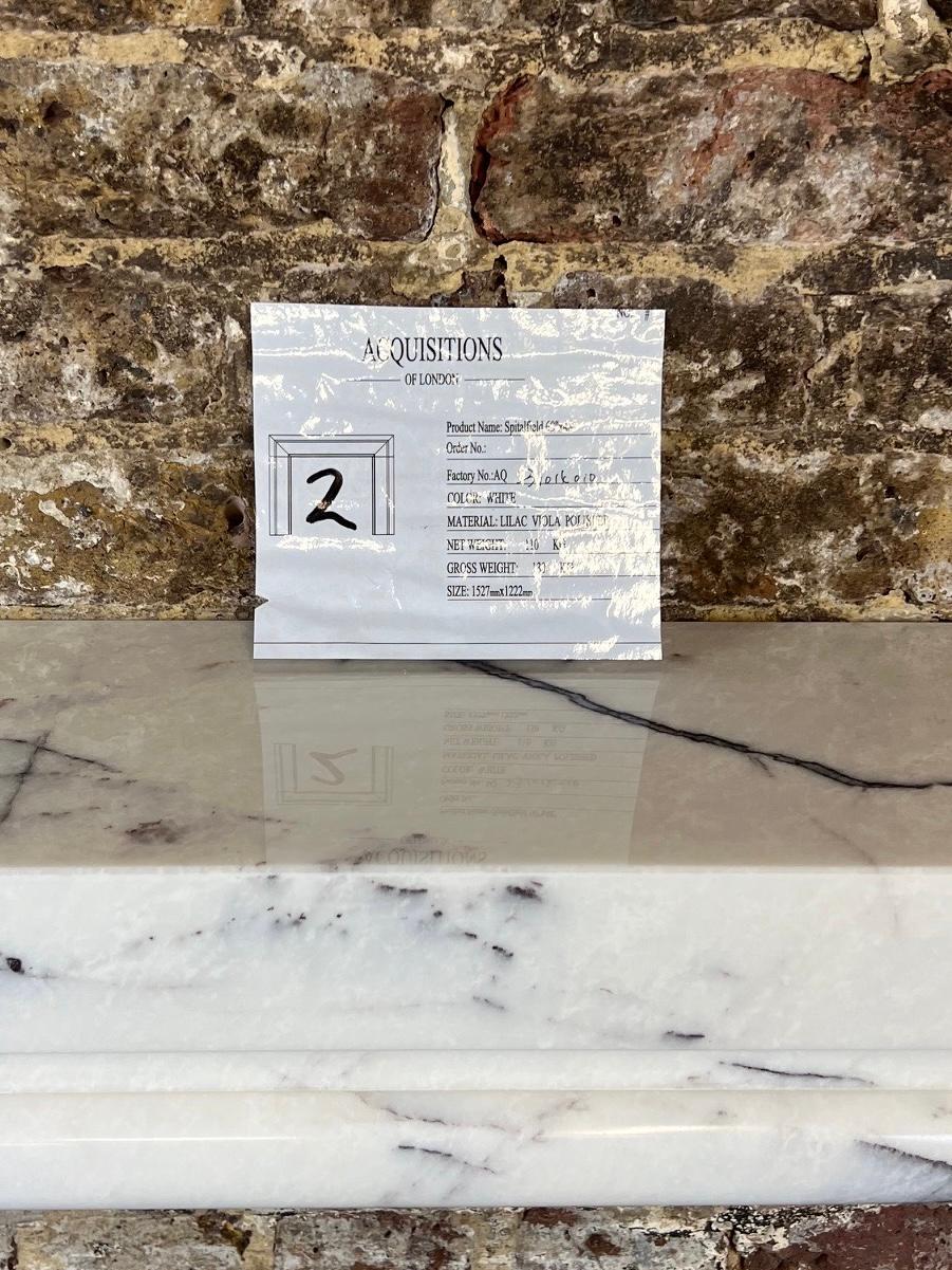 21st Century Breccia Marble Fireplace Surround 12