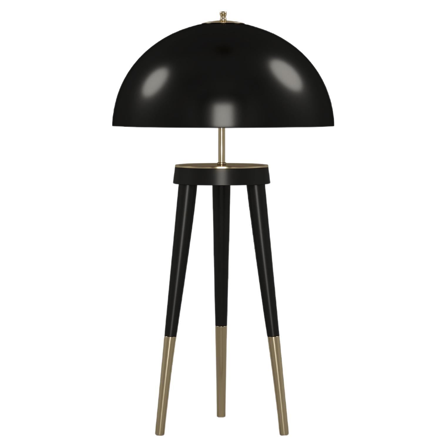 Siglo XXI Lámpara de mesa Brera Madera Fibra de vidrio by Creativemary en venta
