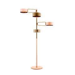 Brompton-Stehlampe aus Messing mit Estremoz-Marmor von Creativemary, 21. Jahrhundert