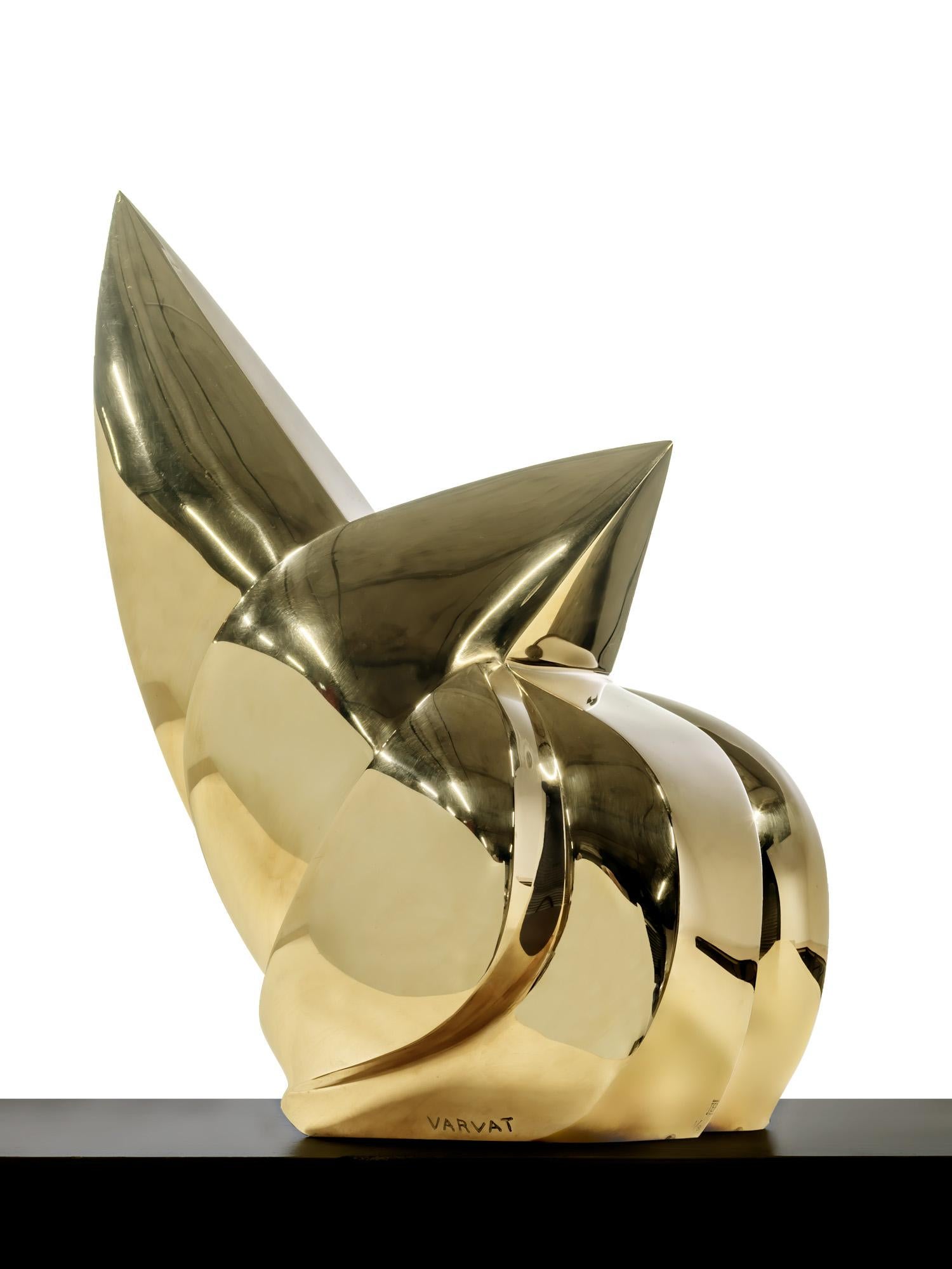 Modern 21st Century Bronze Abstract Sculpture CORRESPONDANCE by Bernard Varvat, France For Sale