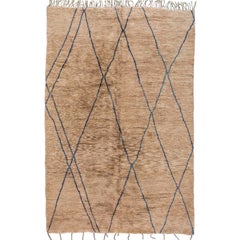 21st Century Brown Moroccan Rug