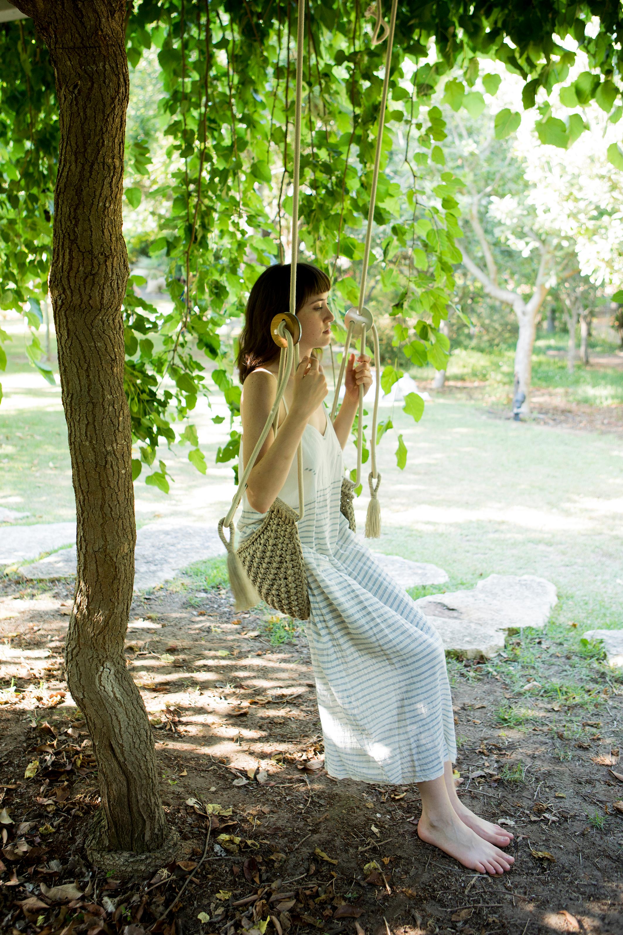 crochet plant swing