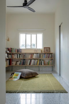 21st Century Brown-Black Outdoor Indoor Handmade Square Floor Cushion