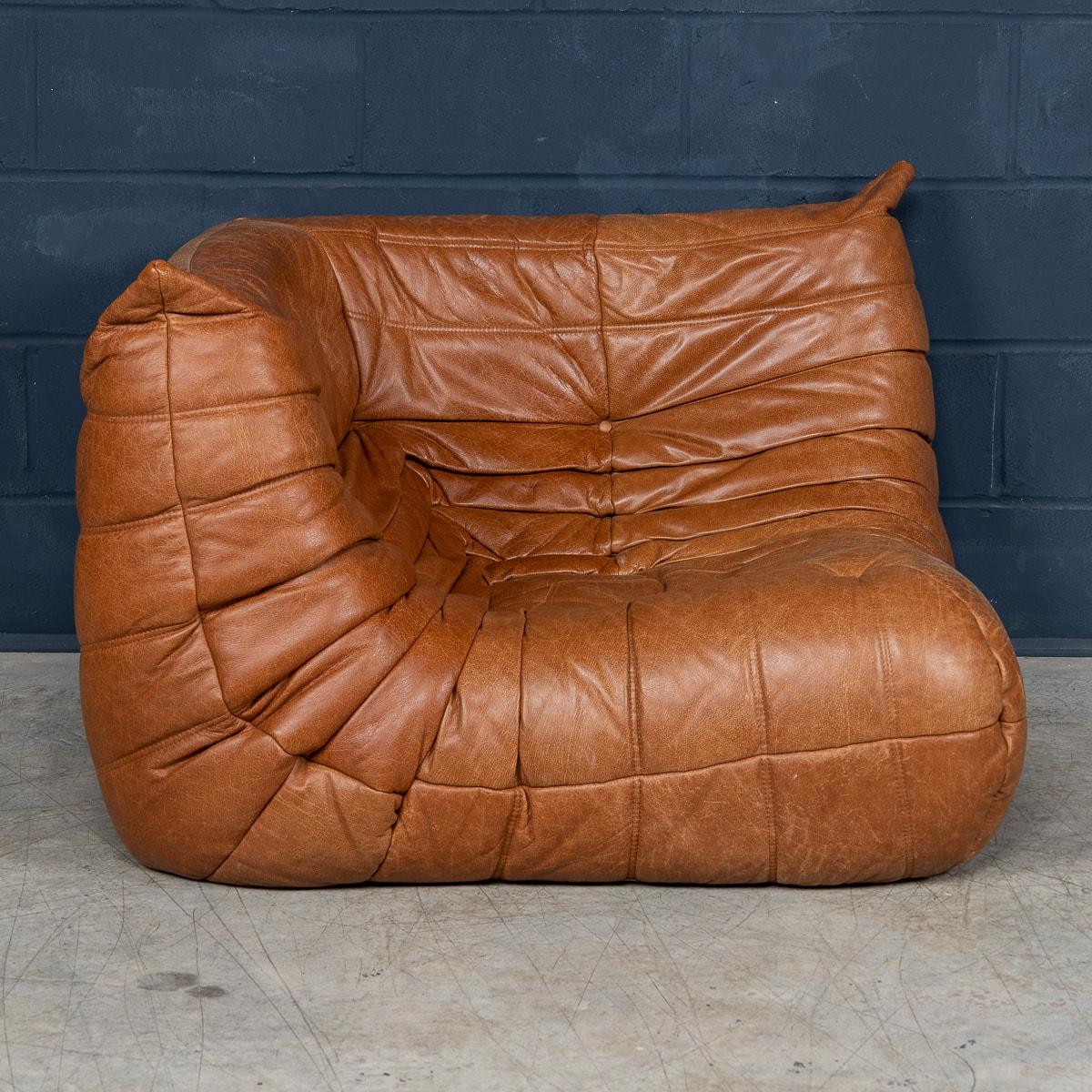 French 21st Century Brown Leather 