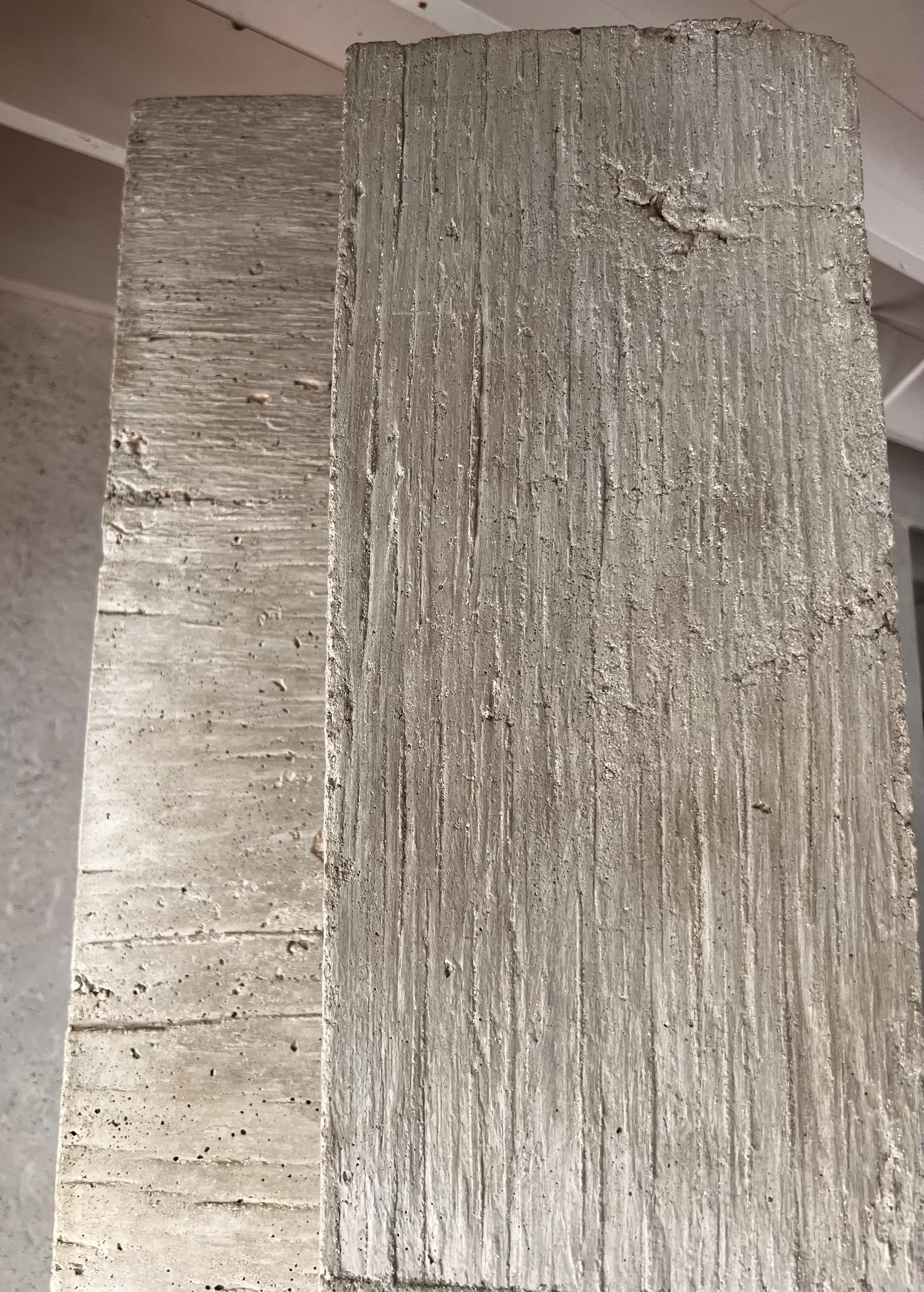 Lead 21st Century Brutalist Concrete Sculpture -The Space Between by Eric Slayton For Sale