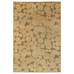 21st Century Bubble Design Rug in Light and Dark Brown by Alan Wanzenberg