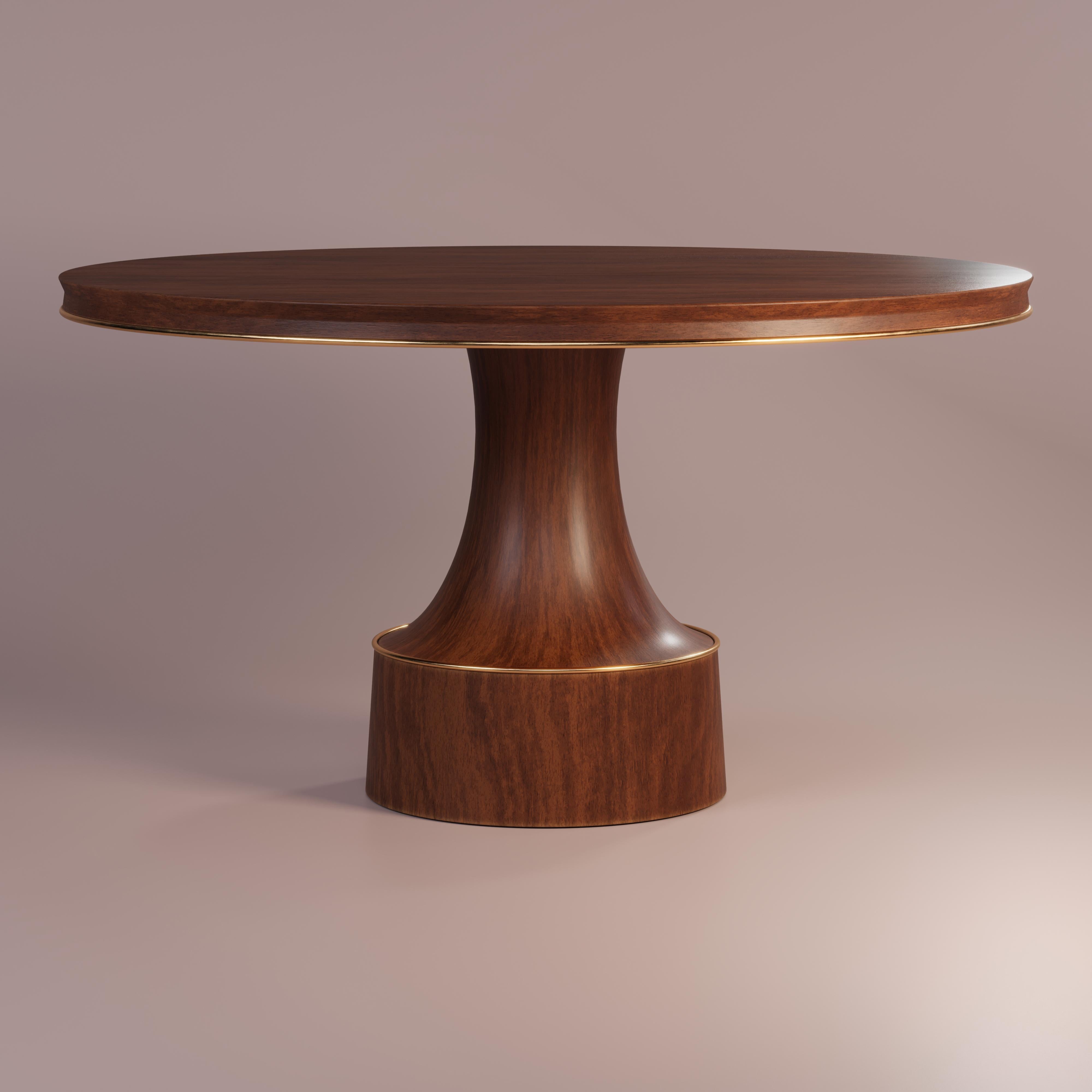 21st Century Buck Dining Table Walnut Wood In New Condition For Sale In RIO TINTO, PT
