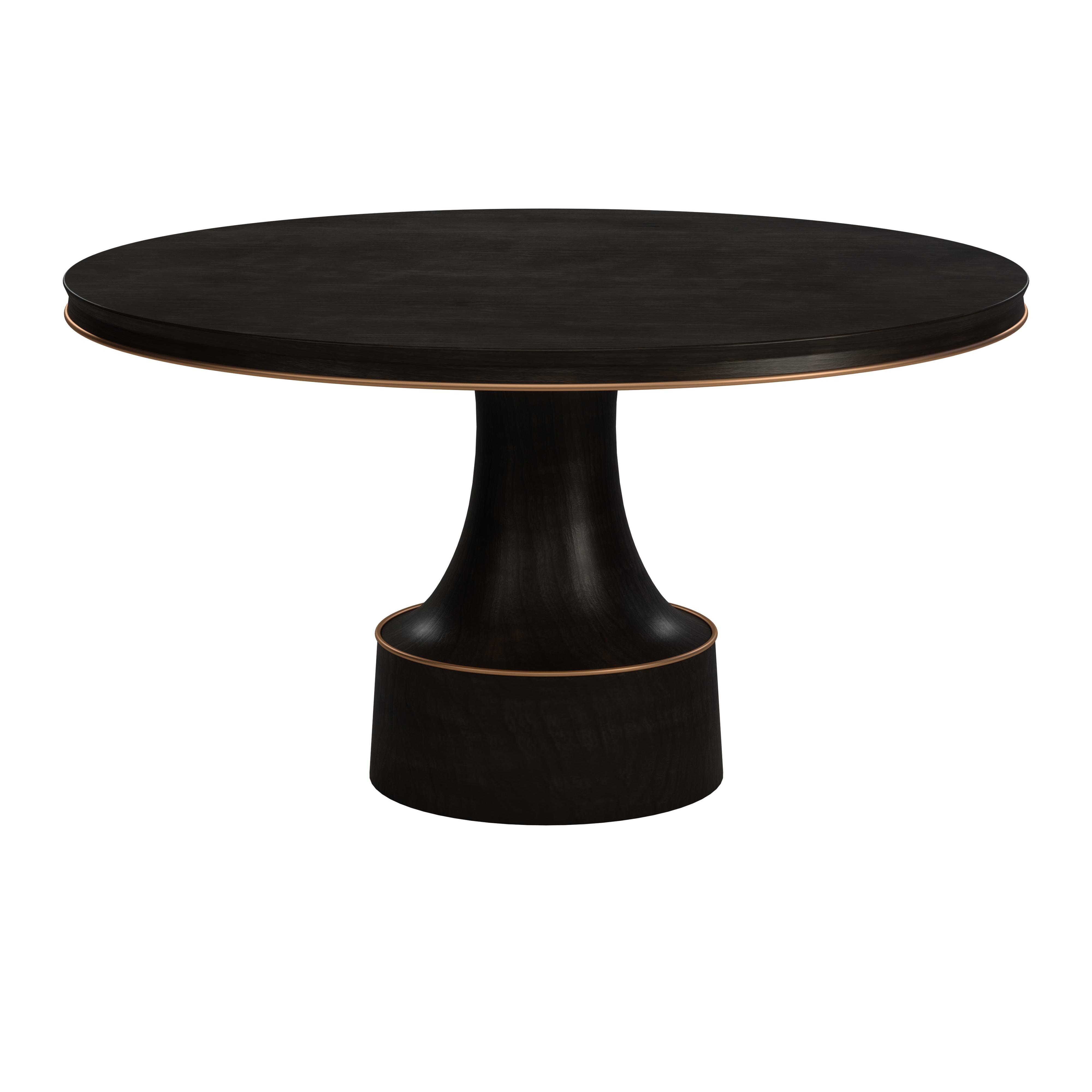 Noyer Table de salle à manger Buck du 21ème siècle en Wood Wood Made in Portugal par Porus Studio en vente