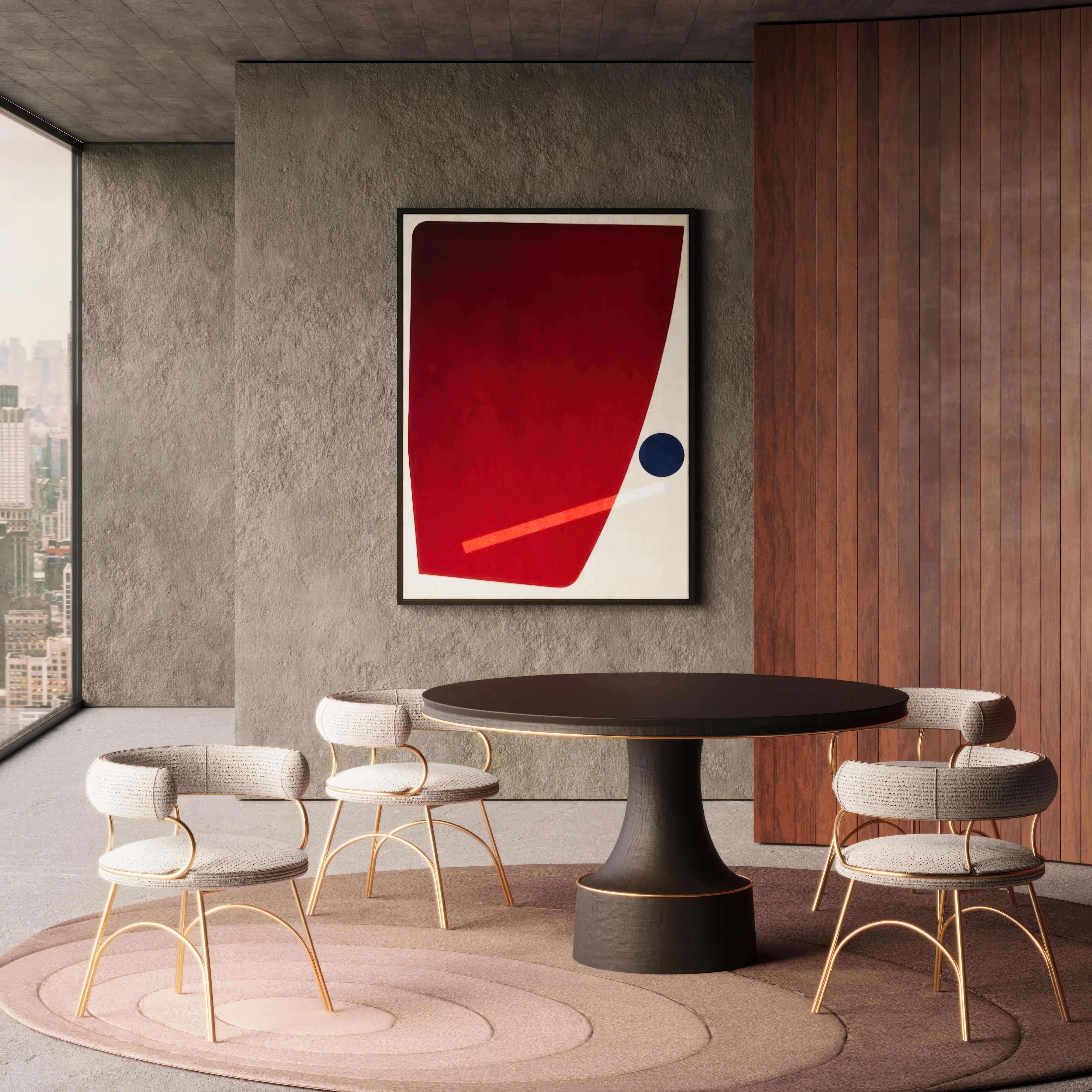 Table de salle à manger Buck du 21ème siècle en Wood Wood Made in Portugal par Porus Studio en vente 1