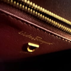 Borsa 21st Century in pelle bordeaux di Salvatore Ferragamo
