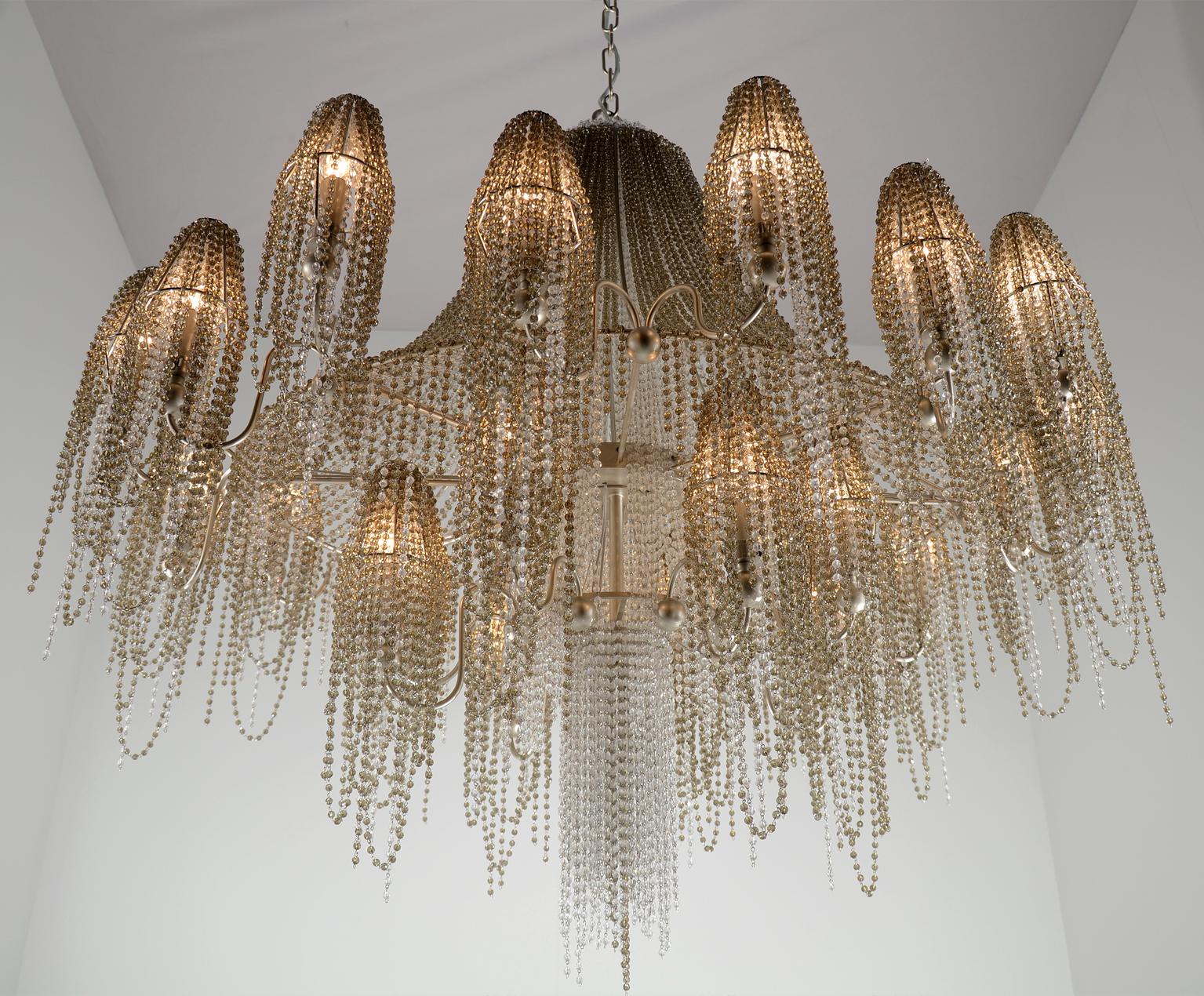 champagne color chandelier