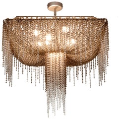 21st Century Burlesque Champagne Chandelier and Crystals by Patrizia Garganti
