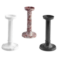 21st Century by Achille Castiglioni "Candeliere" Polichrome Marble Candle Holder