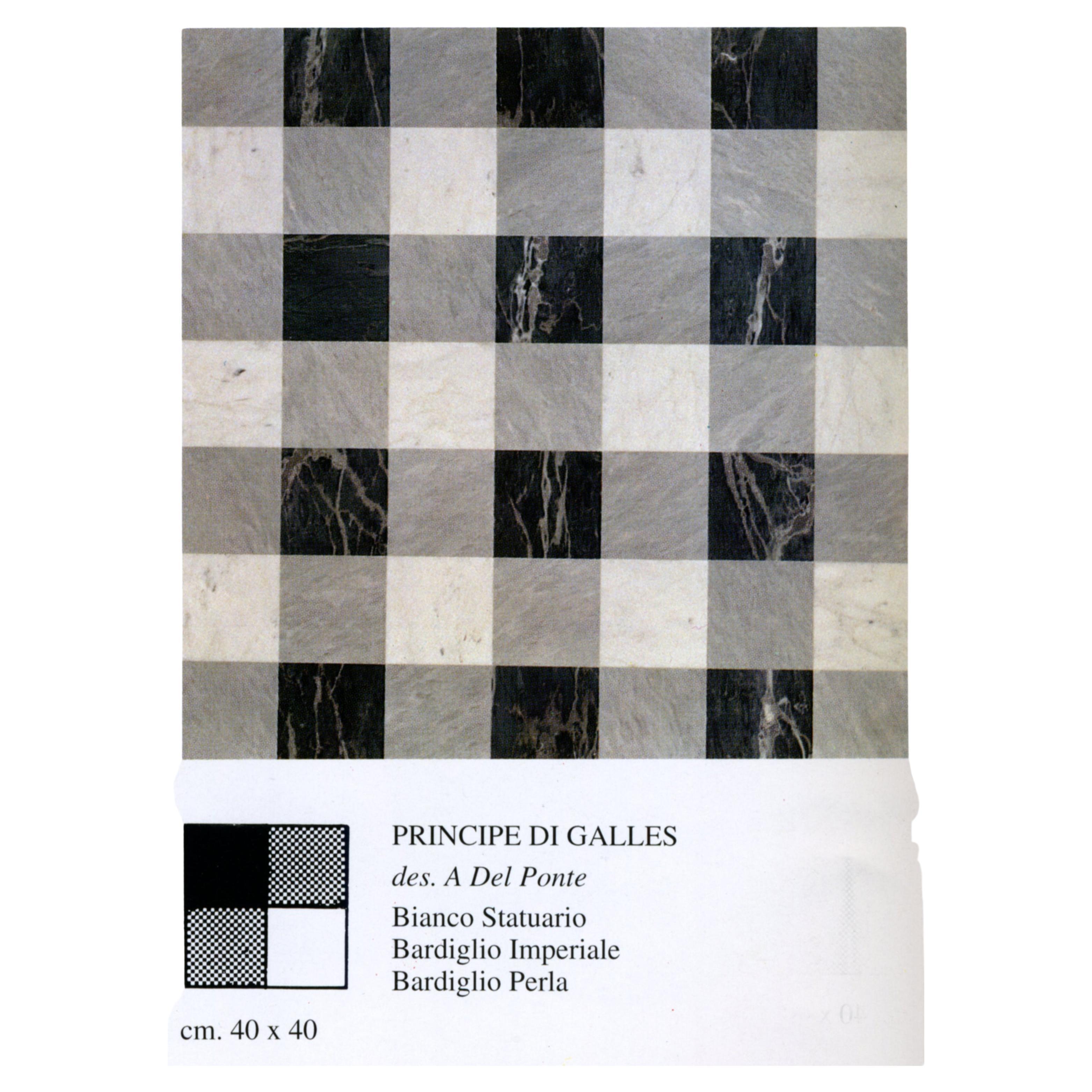 21e siècle par A. Del Ponte, plancher et revêtement italiens modulaires en marbre polichrome
