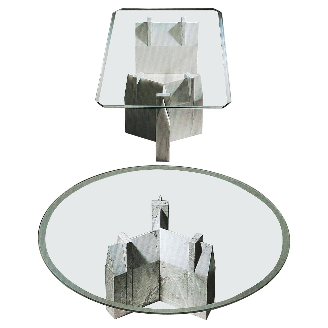 21st Century by Arch. A. Natalini "ANSEATICO" Rectangular or Round Coffee Table